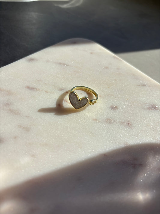 Herz Ring (grössenverstellbar)