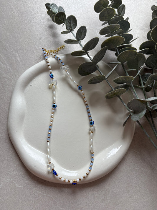 Perlenkette mit Nazar Charm