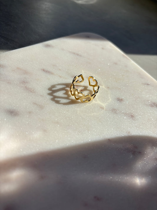 Herz Ring (grössenverstellbar)
